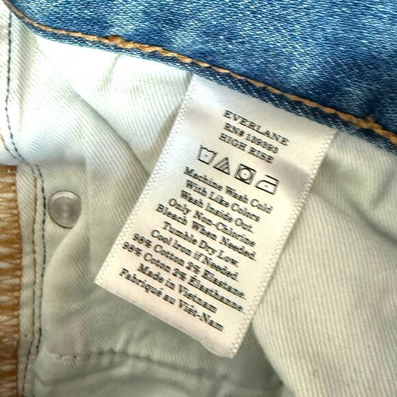 Everlane High Rise Jeans Medium Wash Size 28 Regular - Picture 5 of 6